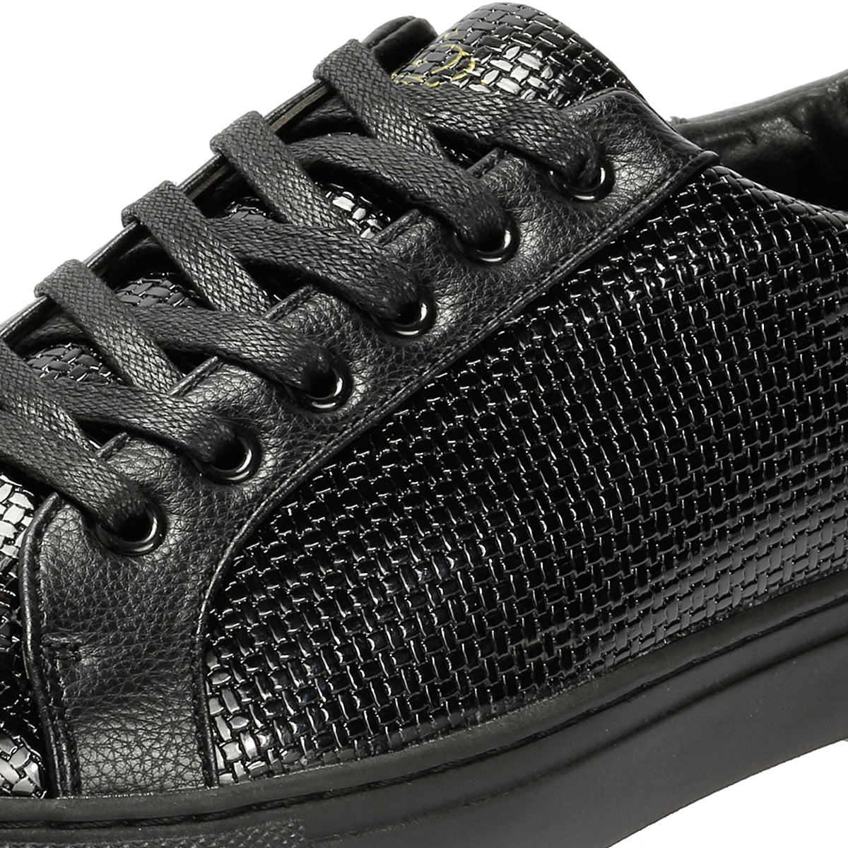 Antique Rogue Kimber Patent PU Leather Men's Black Sneakers