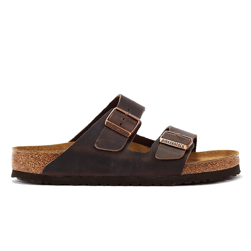 Birkenstock Arizona Birko-Flor Mens Brown Narrow Sandals