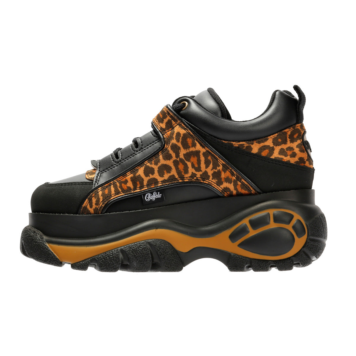 Buffalo 1339-14 Vegan Women's Leopard/Black Sneakers