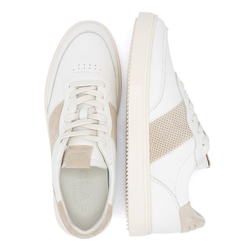 Clae Davis Men's Off White/Safari Sneakers