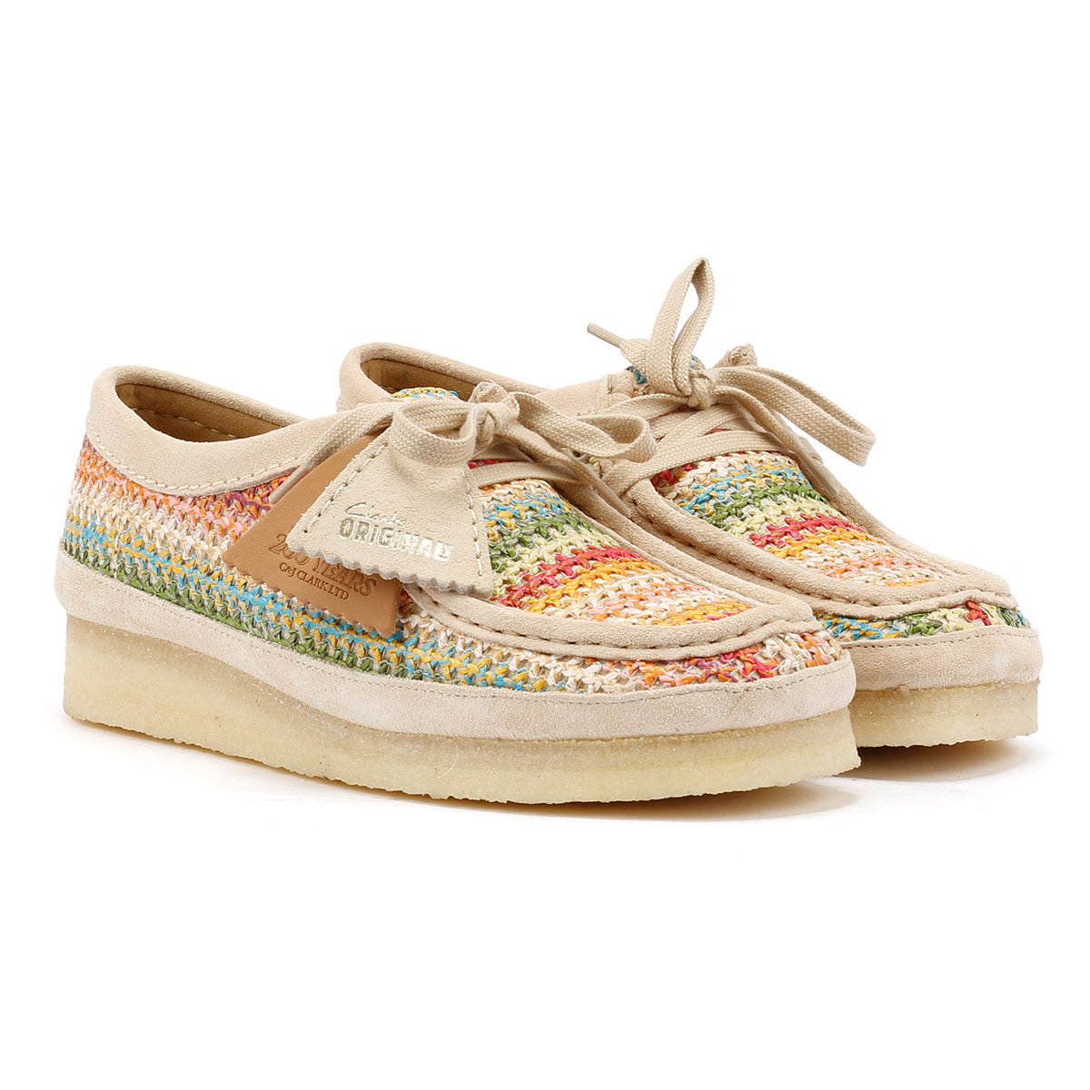 Clarks Originals Wallabee Raffia Women's Multicolour Shoes