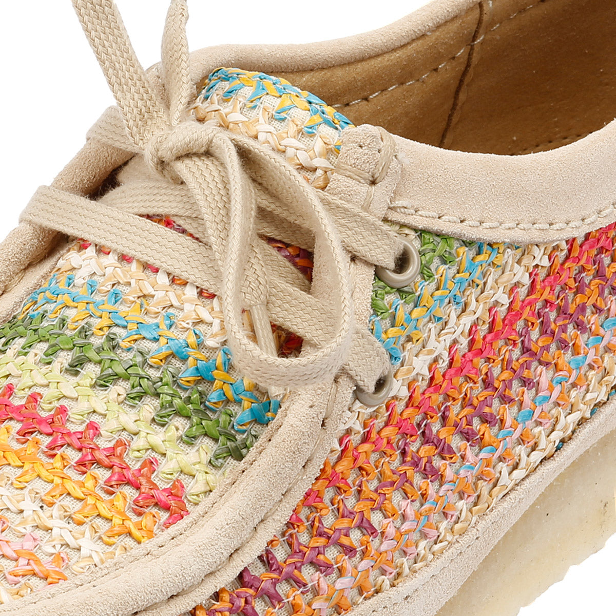 Clarks Originals Wallabee Raffia Women's Multicolour Shoes