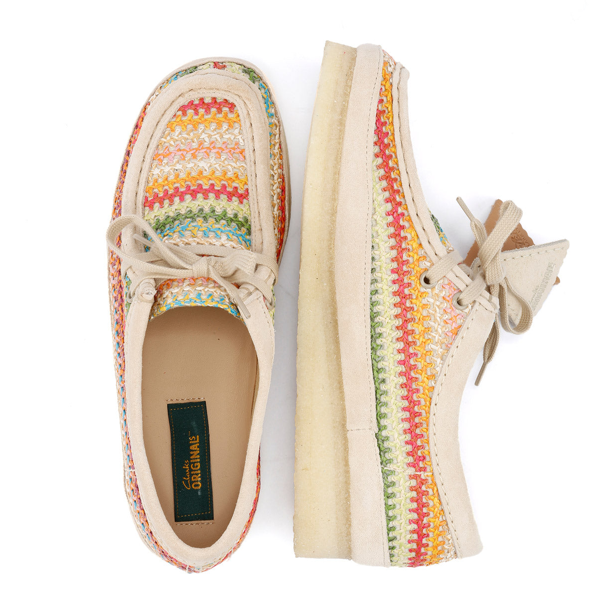 Clarks Originals Wallabee Raffia Women's Multicolour Shoes