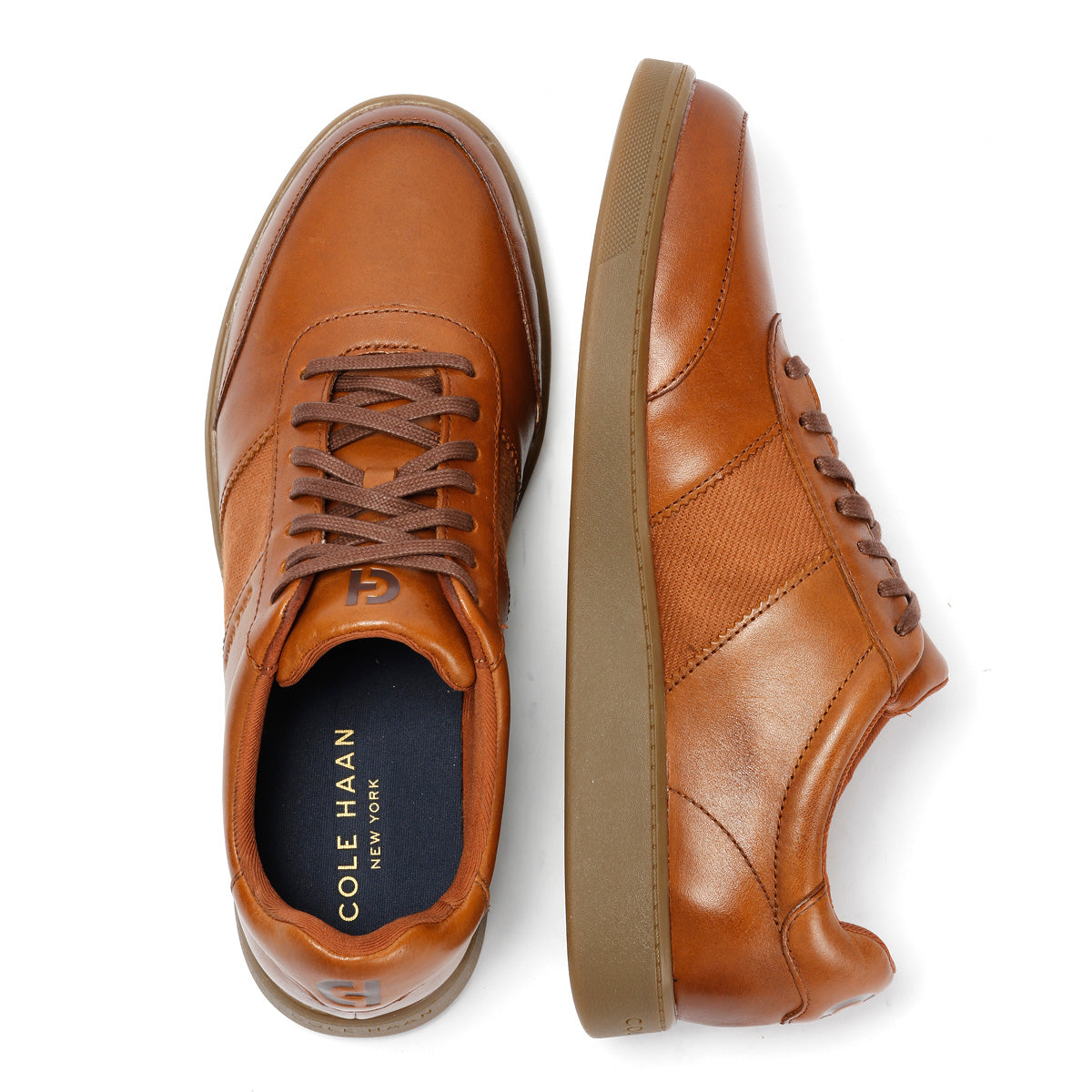 Cole Haan Grand Crosscourt Gates Leather Men's Tan Sneakers