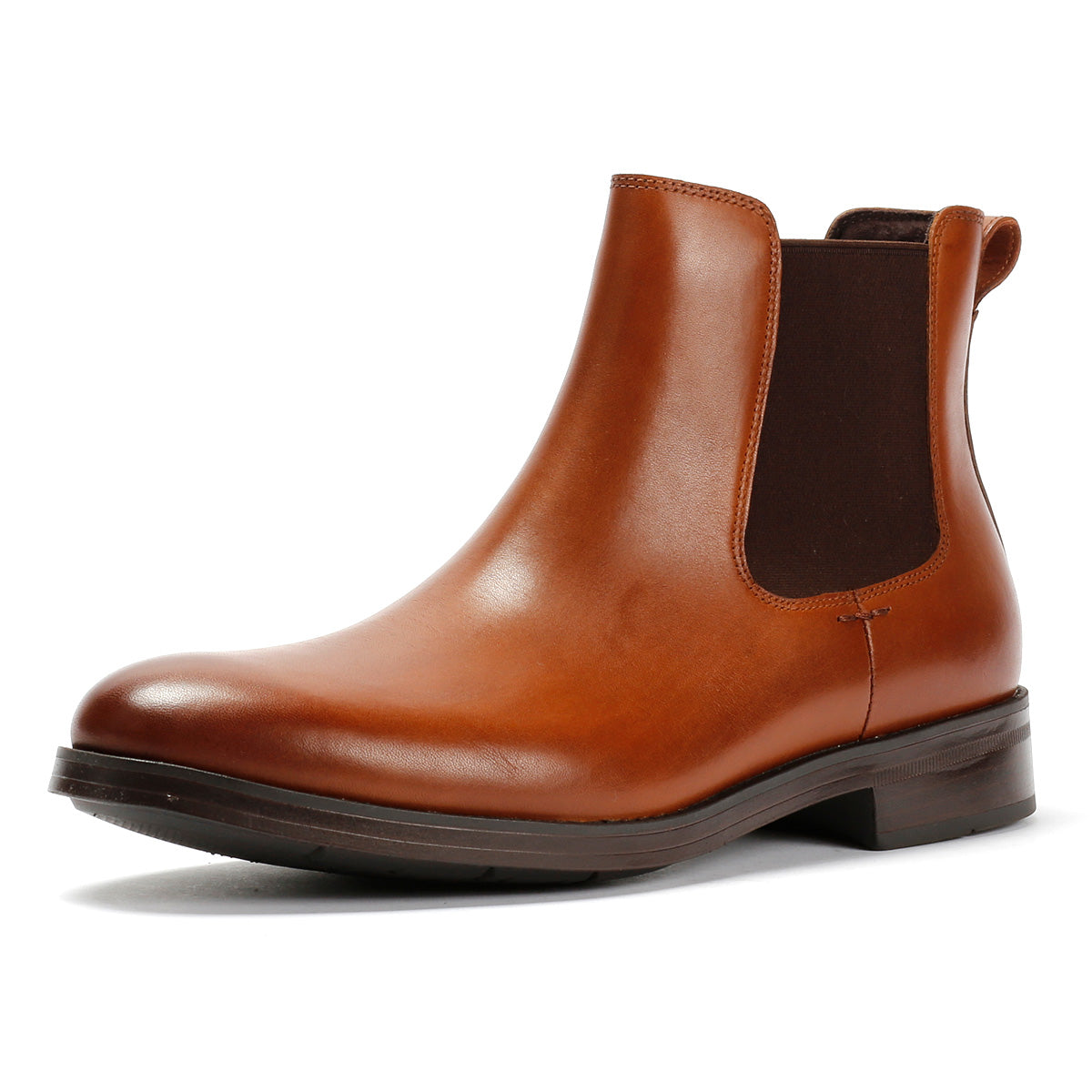 Cole Haan Newmark Grand British Tan Leather Men's Chelsea Boots