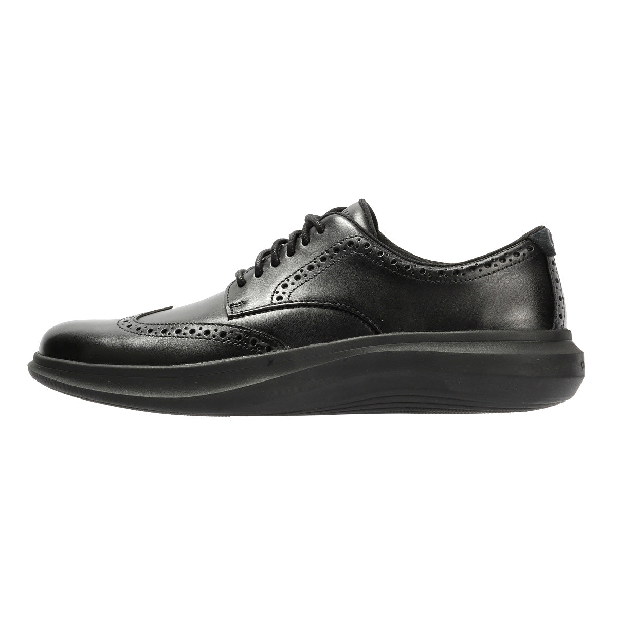Cole Haan Grand Aerion Wingtip Oxfords Leather Men's Black Lace-Up Shoes