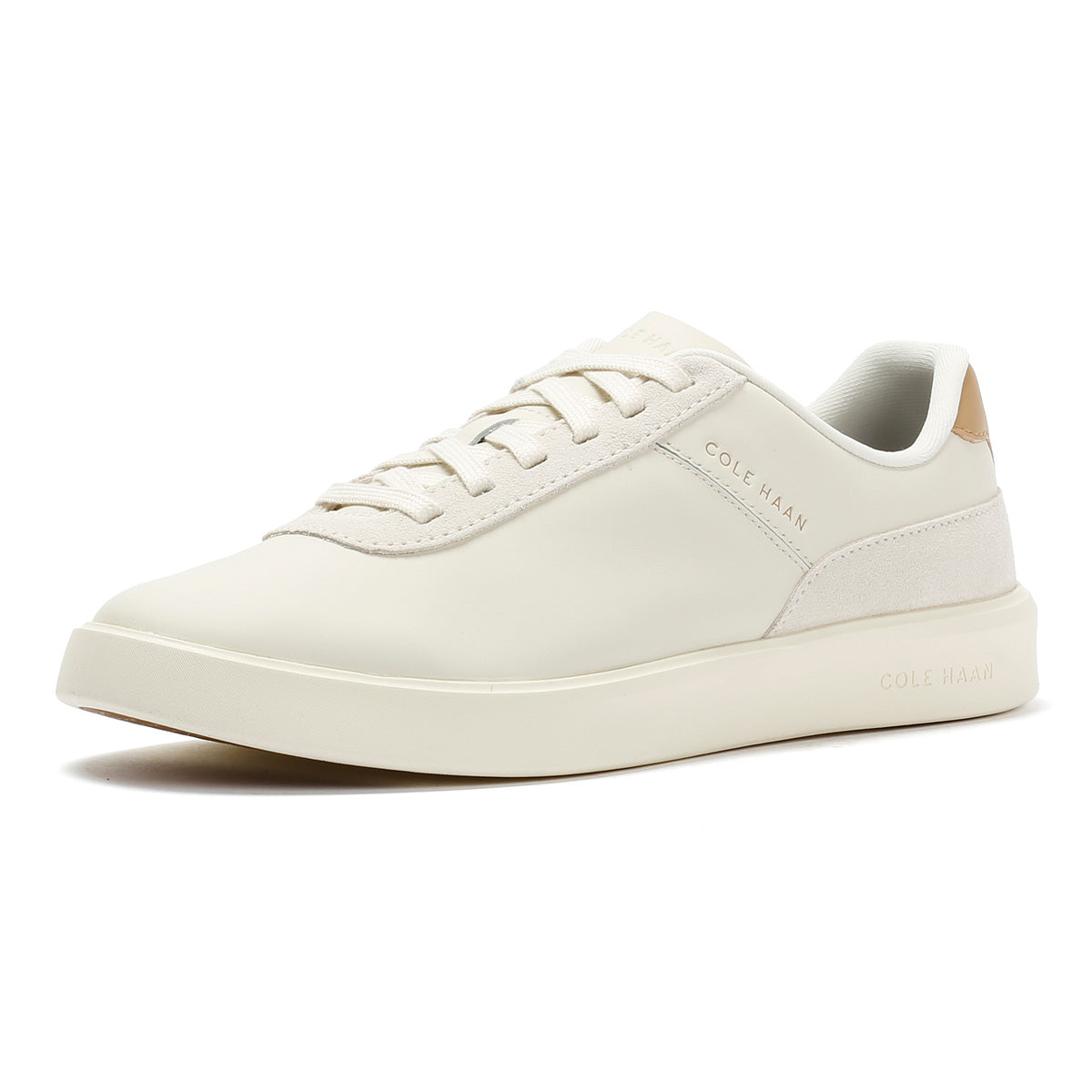 Cole Haan Grand Crosscourt Packaway Leather Men's Ivory Sneakers