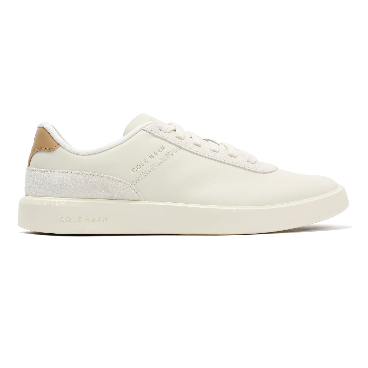 Cole Haan Grand Crosscourt Packaway Leather Men's Ivory Sneakers
