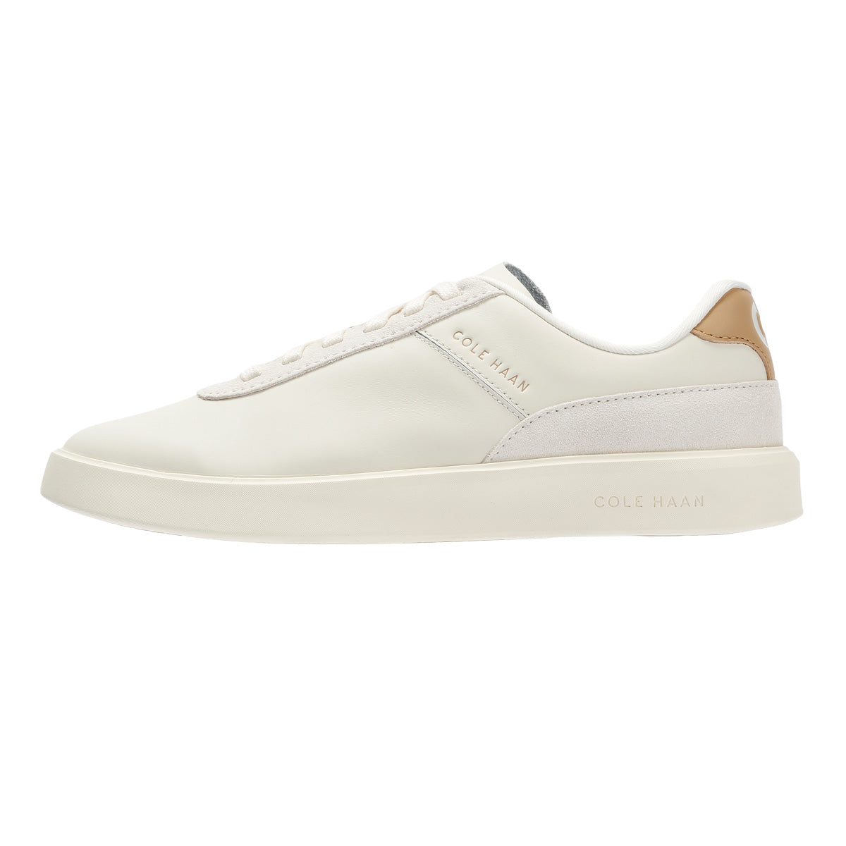 Cole Haan Grand Crosscourt Packaway Leather Men's Ivory Sneakers