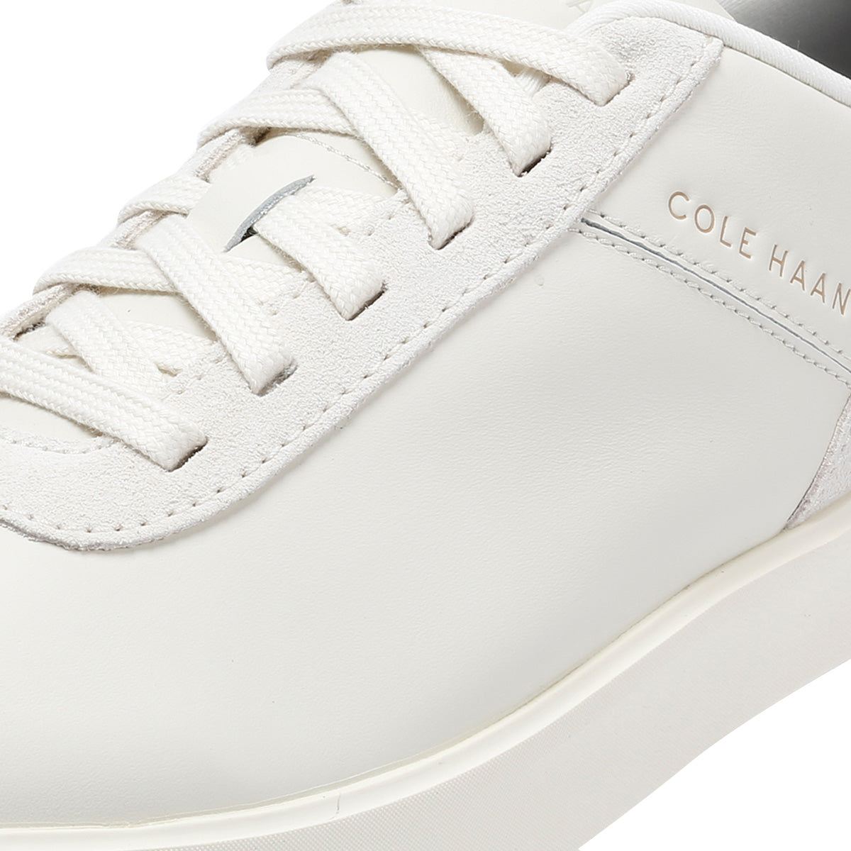 Cole Haan Grand Crosscourt Packaway Leather Men's Ivory Sneakers
