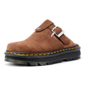 Dr. Martens Zebzag Warmlined Suede Brown Mule