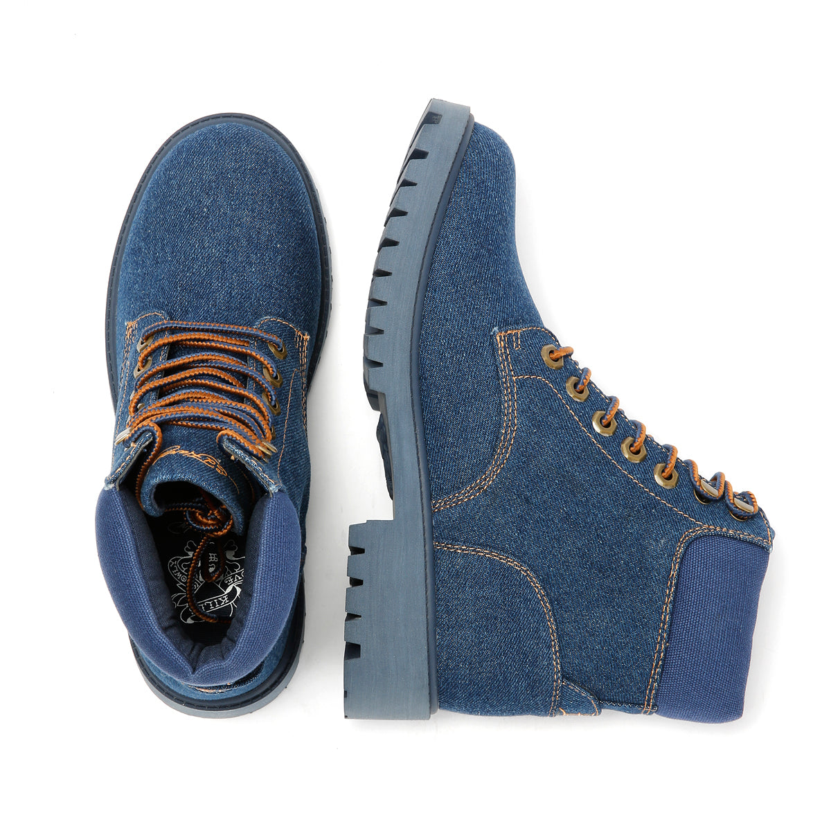 Ed Hardy Dancing Dragon Denim Women's Indigo Boots