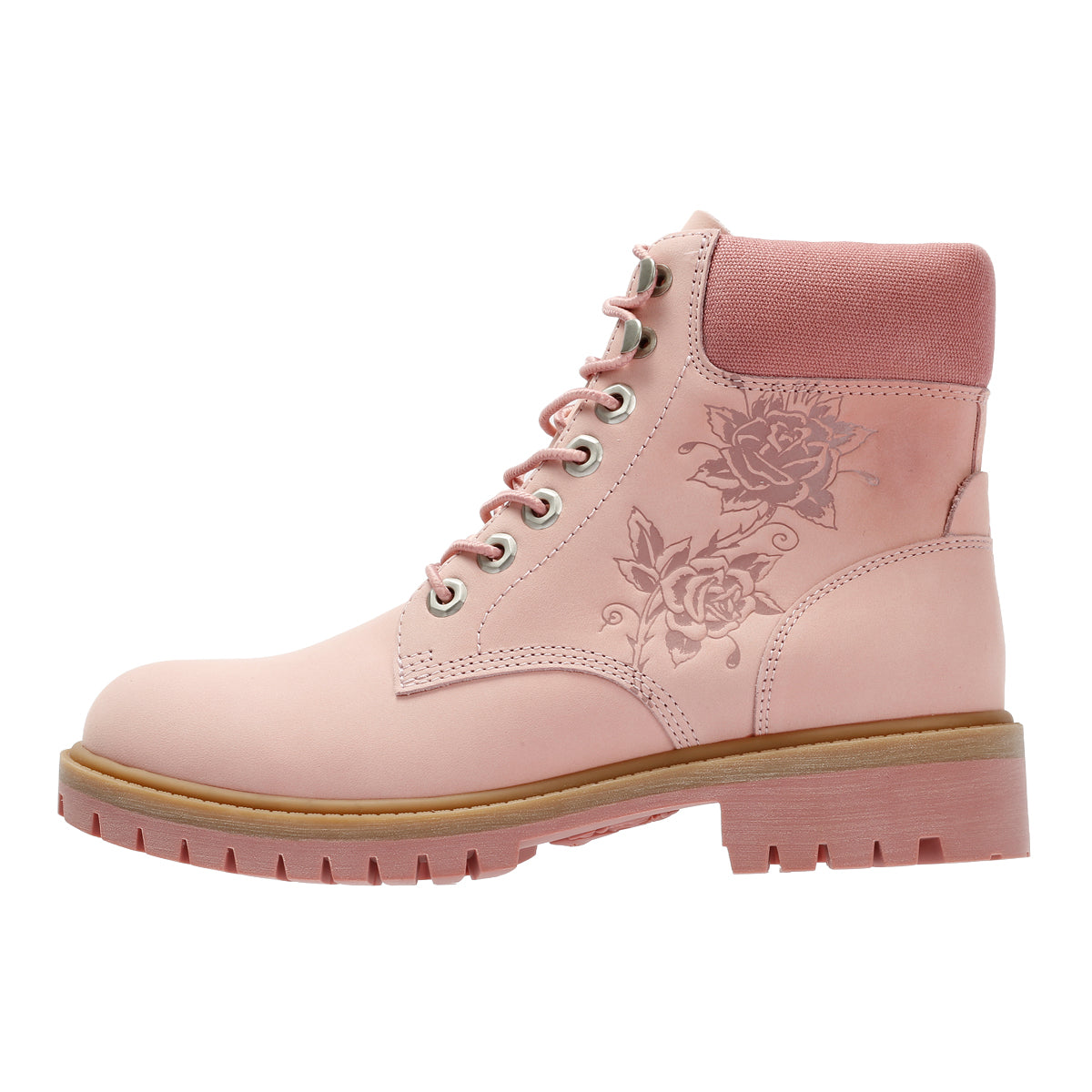 Ed Hardy Wild Roses Nubuck Women's Pink Boots