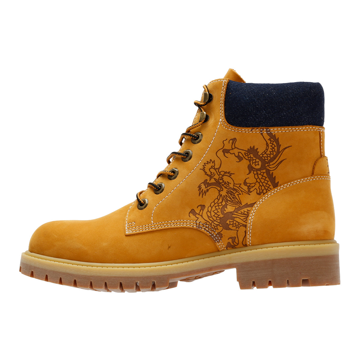 Ed Hardy Dancing Dragon Nubuck Men's Tan Boots