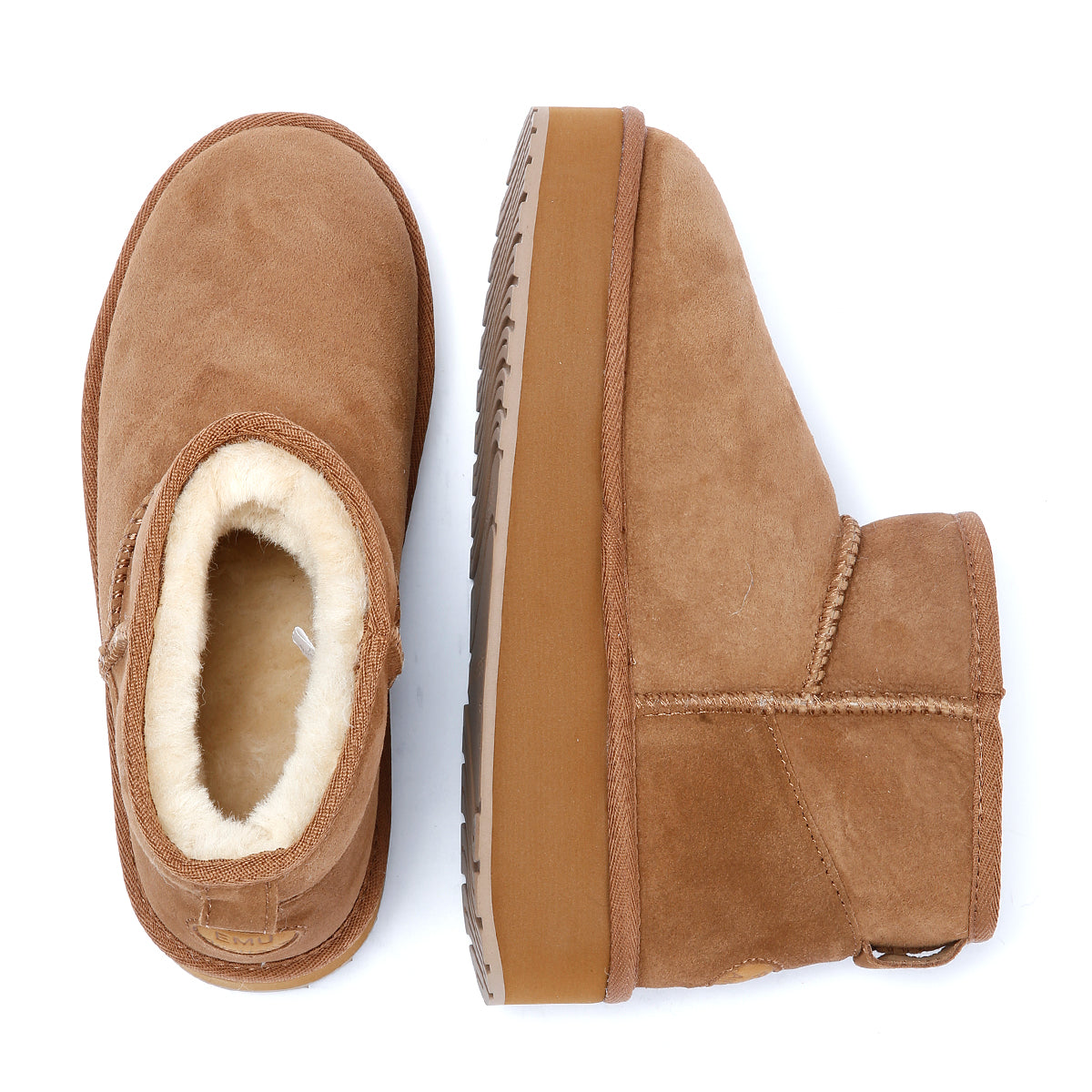 Emu Australia Stinger Micro Flatform 2.0 Sheepskin Women's Chocolate Boots