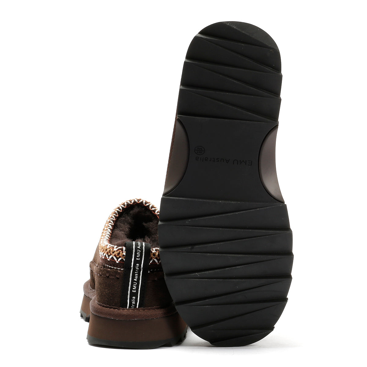 Emu Australia Sharky Adventure Scuff Suede Women's Chocolate Slippers