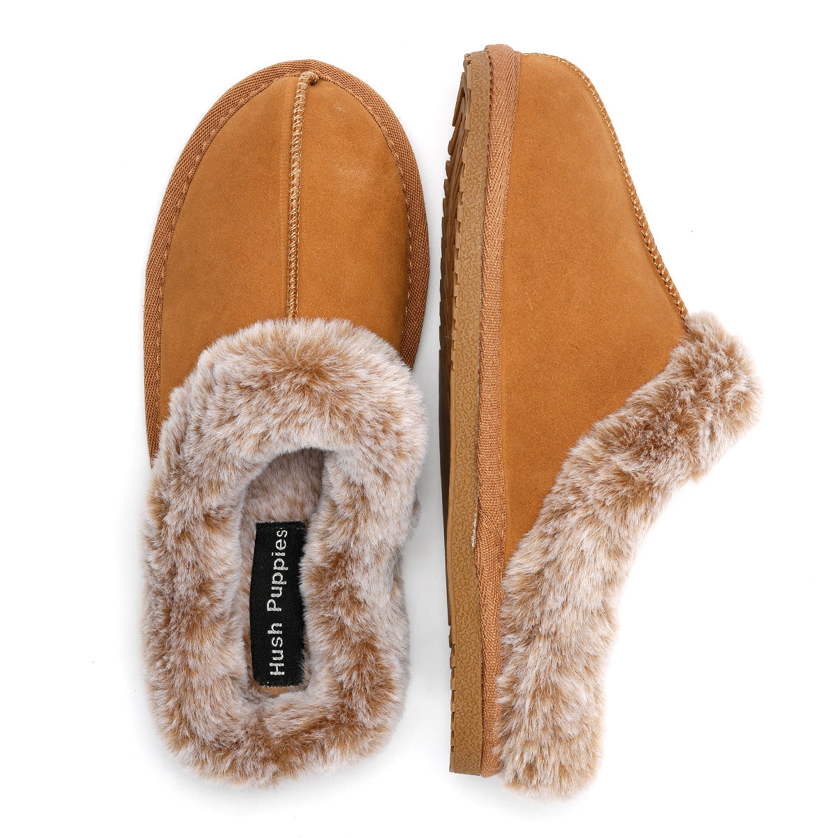 Hush Puppies Amara Suede Women's Tan Slippers