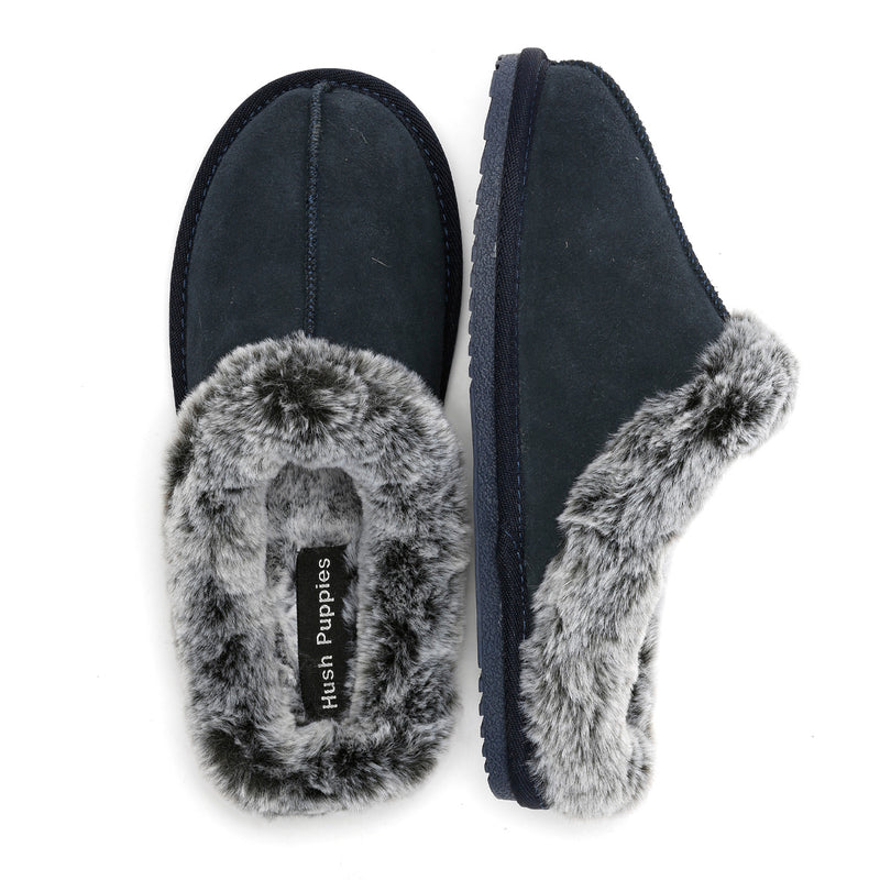 Hush Puppies Amara Suede Women's Navy Slippers