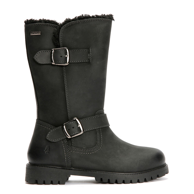 Hush Puppies Winnie Leather Women's Black Boots