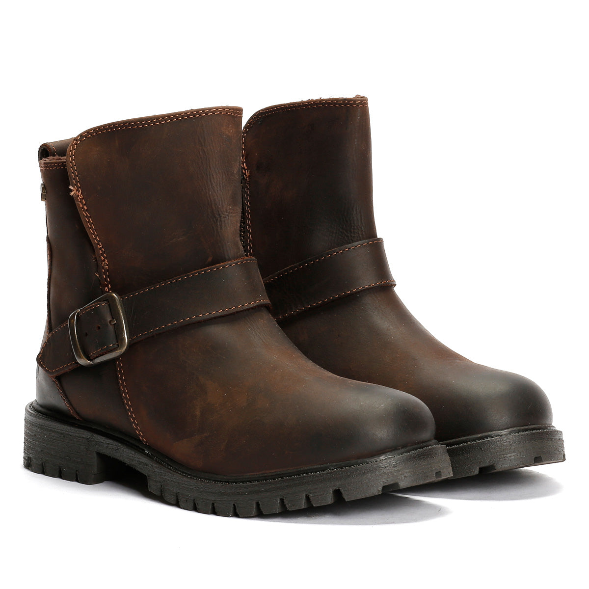 Hush Puppies Wakely Leather Women's Brown Boots