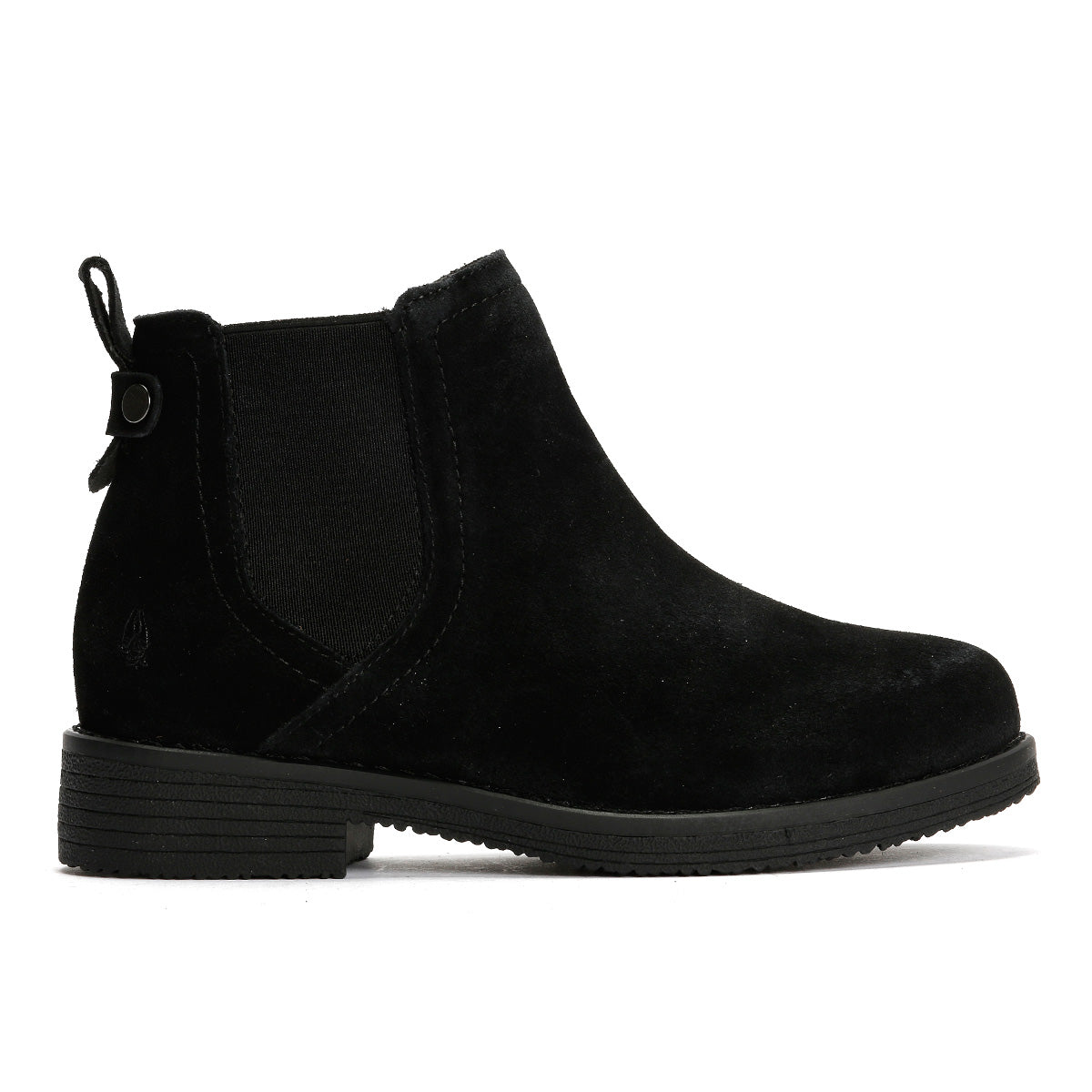 Hush Puppies Maddy Wide Suede Women's Black Boots