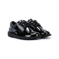 Kickers Kick Lo Youth Quilted Patent Black Shoes