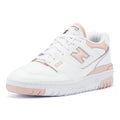 New Balance 550 Women's White/Pink Leather Sneakers