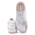 New Balance 550 Women's White/Pink Leather Sneakers