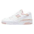 New Balance 550 Women's White/Pink Leather Sneakers