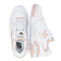 New Balance 550 Women's White/Pink Leather Sneakers