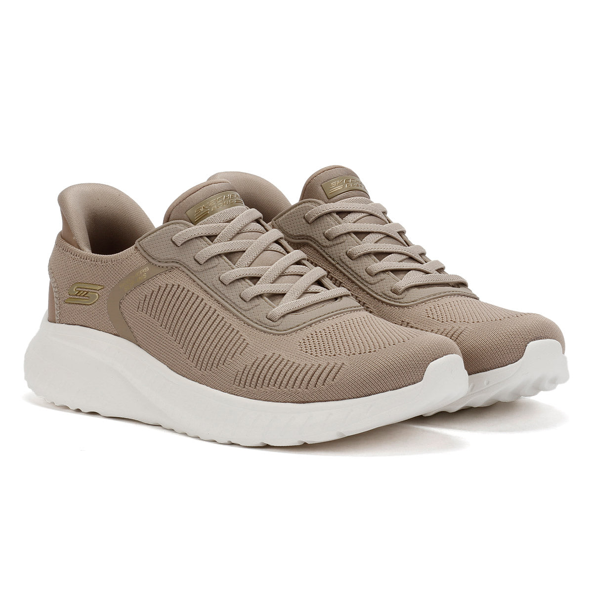 Skechers BOBS Squad Chaos Women's Taupe Sneakers