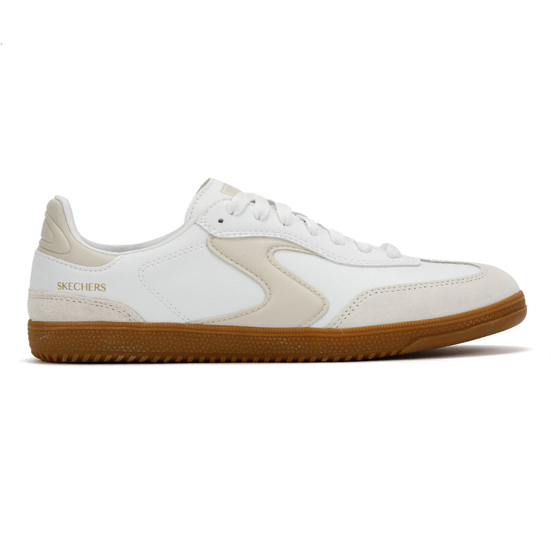 Skechers Hotshot Kickoff Leather Women's White/Natural Sneakers