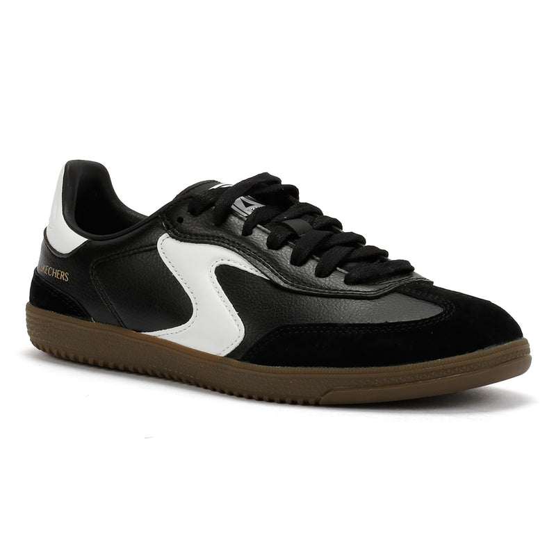 Skechers Hotshot Kickoff Leather Women's Black/White Sneakers