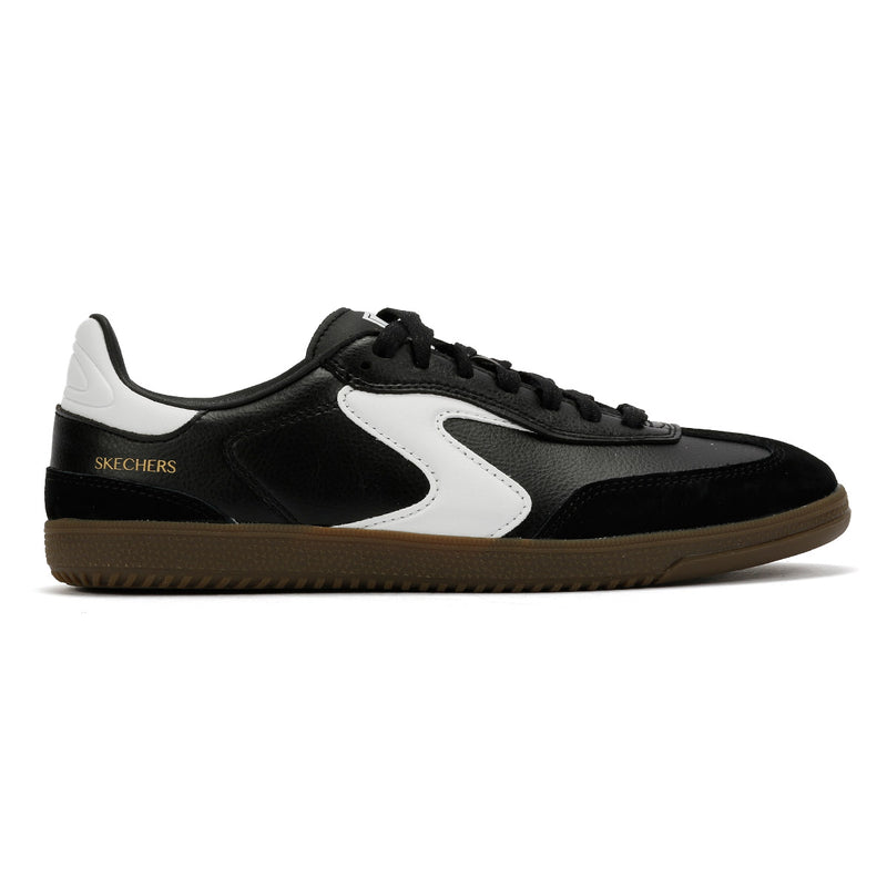 Skechers Hotshot Kickoff Leather Women's Black/White Sneakers