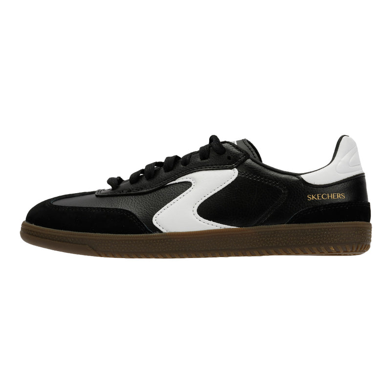Skechers Hotshot Kickoff Leather Women's Black/White Sneakers