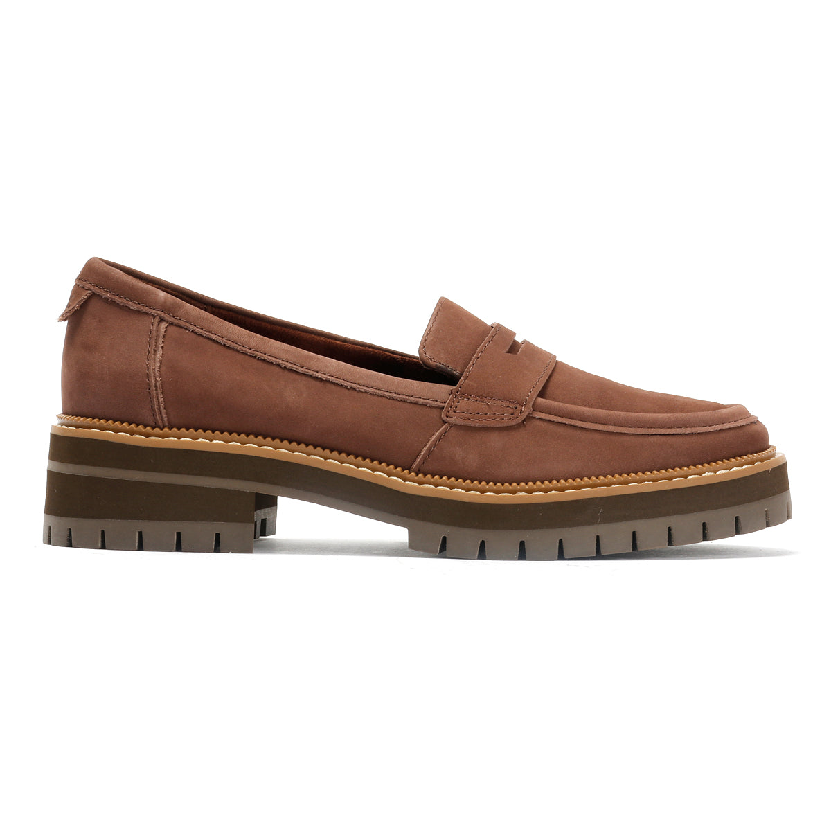 TOMS Cara Leather Women's Oak Brown Loafers