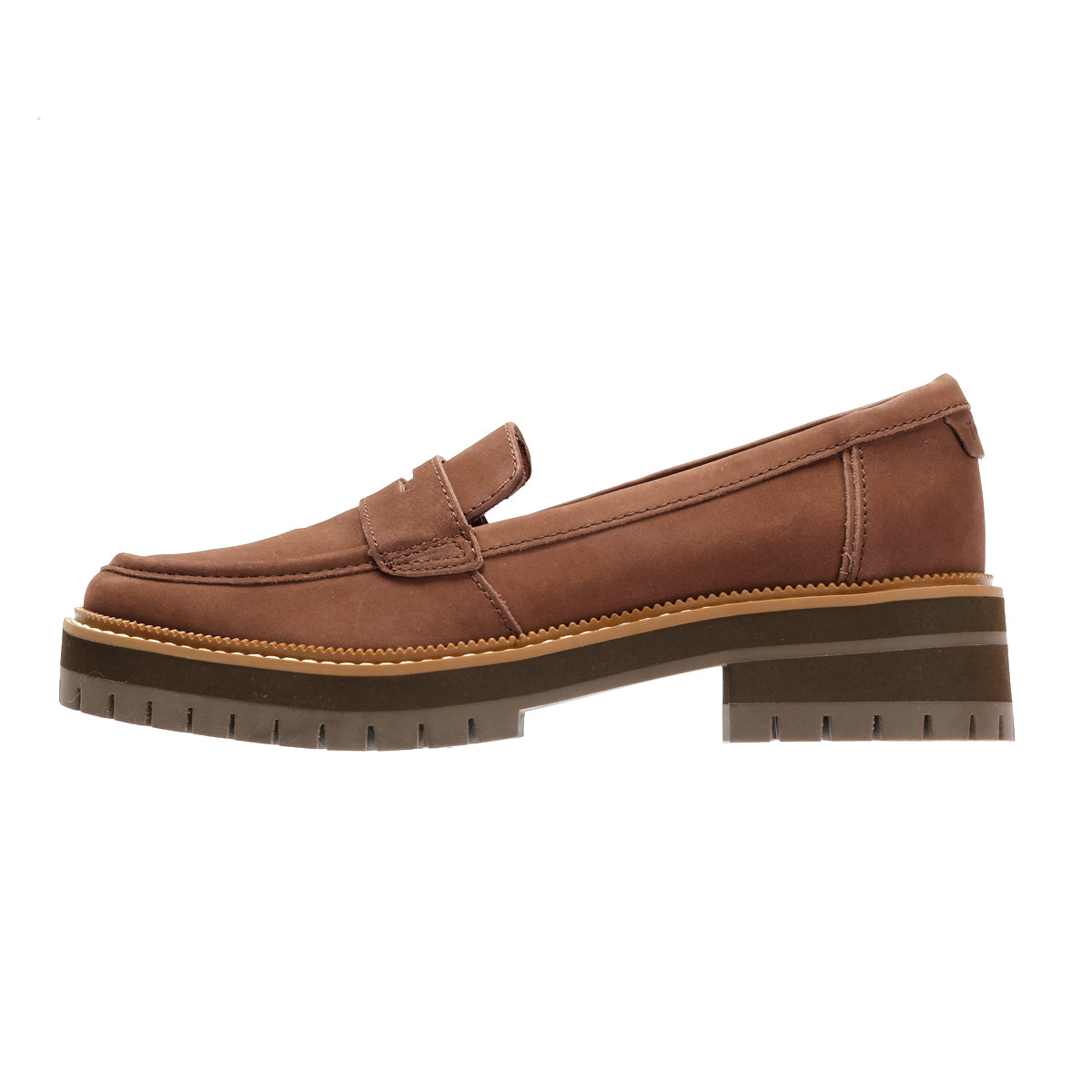 TOMS Cara Leather Women's Oak Brown Loafers