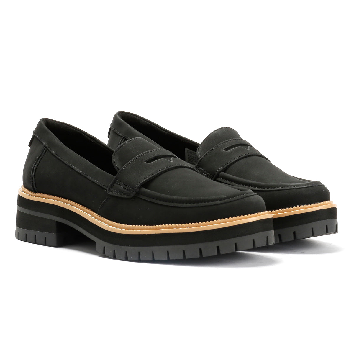 TOMS Cara Leather Women's Black Loafers