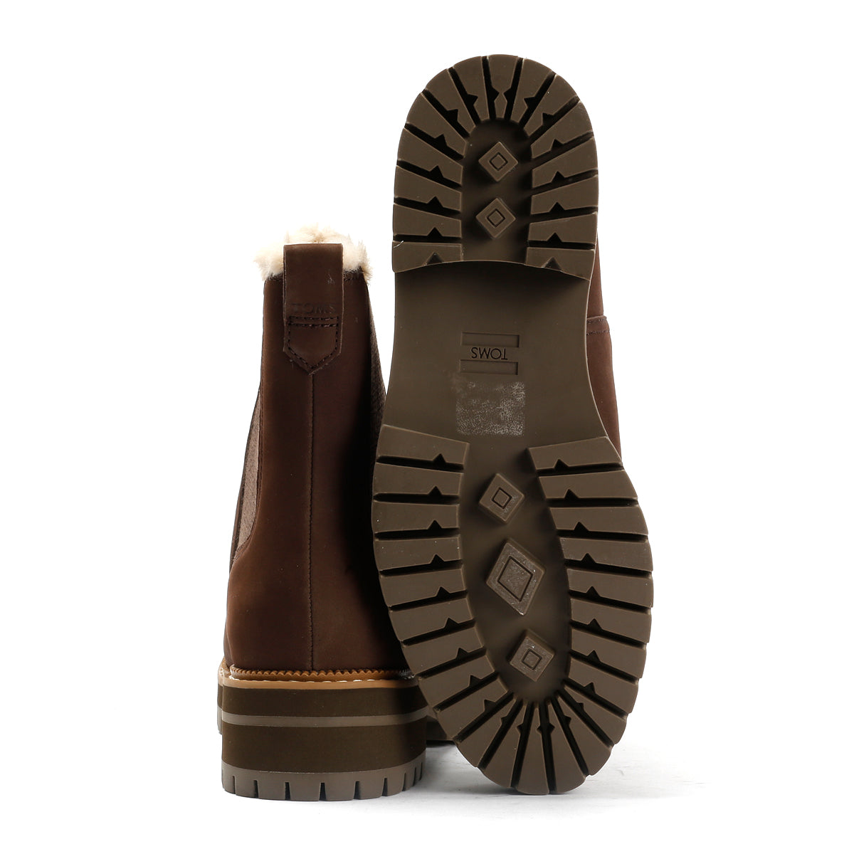 TOMS Bennet Nubuck Women's Chocolate Brown Boots