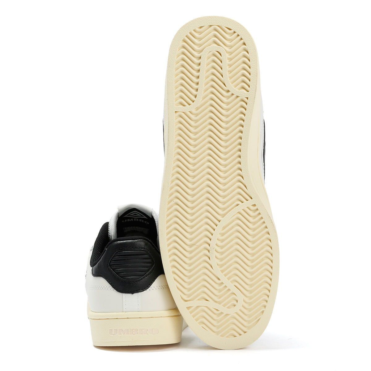 Umbro Clayton Leather Men's White/Pastel Yellow/Black Sneakers