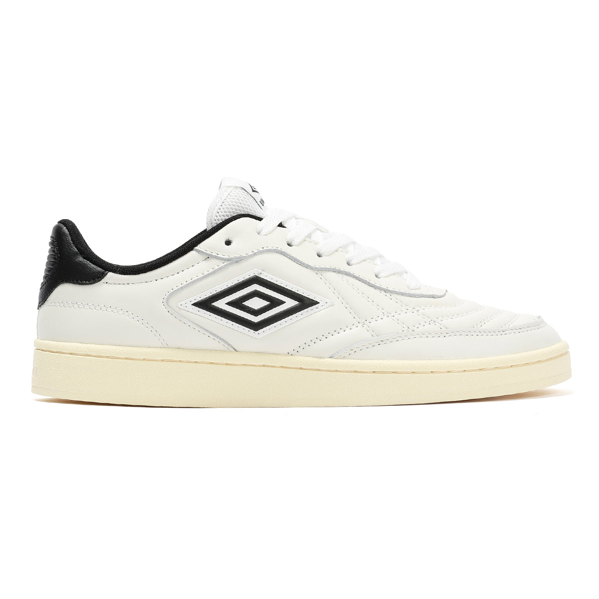 Umbro Clayton Leather Men's White/Pastel Yellow/Black Sneakers