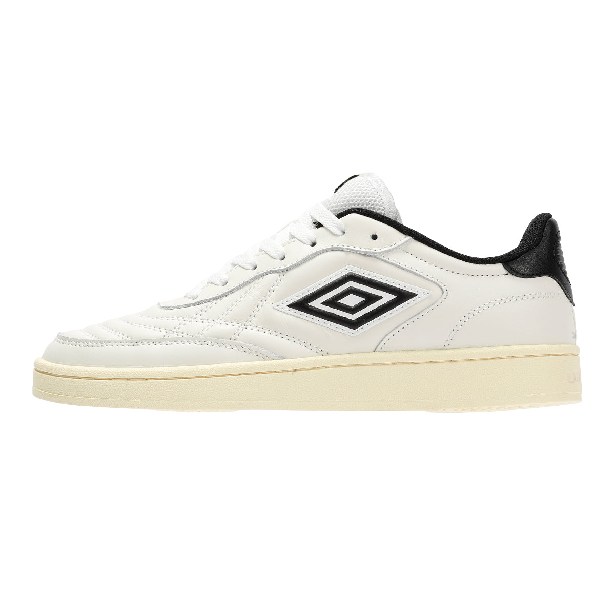 Umbro Clayton Leather Men's White/Pastel Yellow/Black Sneakers