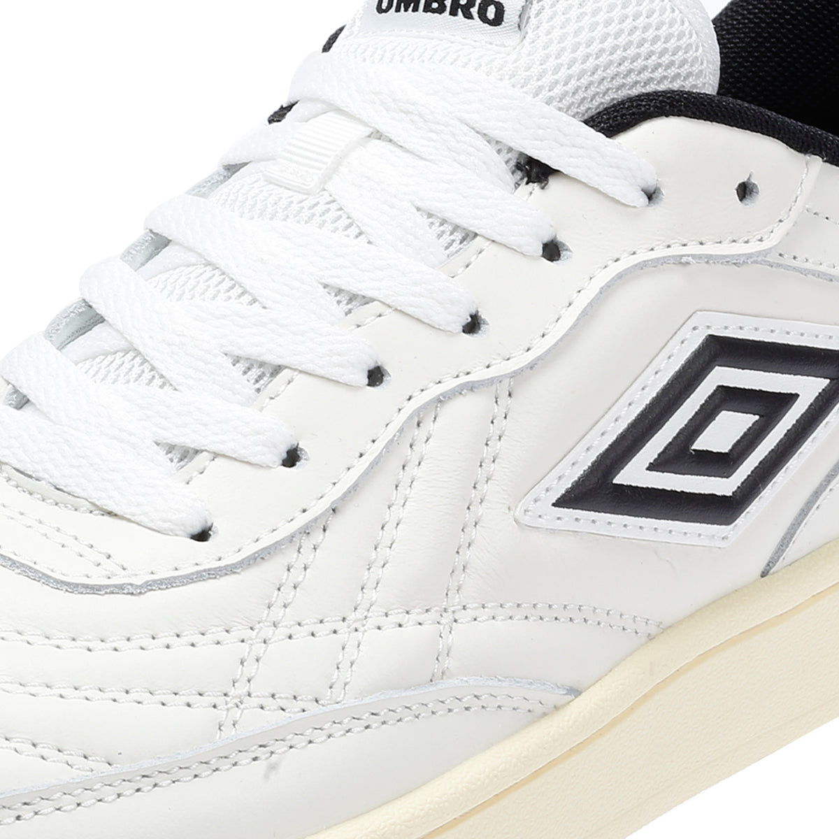 Umbro Clayton Leather Men's White/Pastel Yellow/Black Sneakers