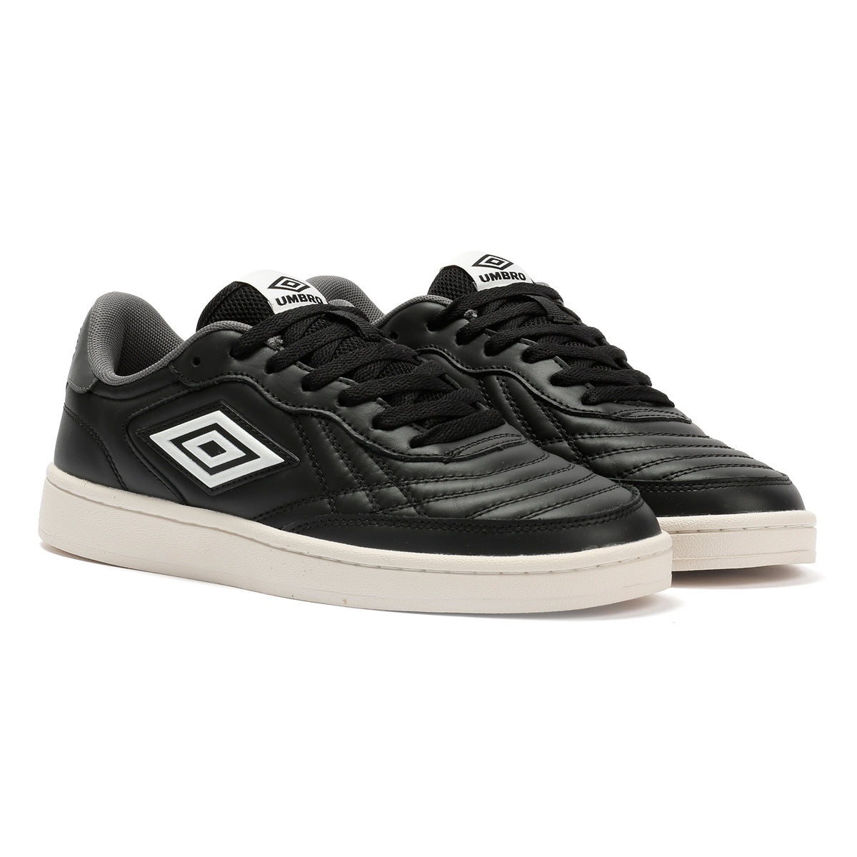Umbro Clayton Leather Men's Black/Castlerock/White Sneakers