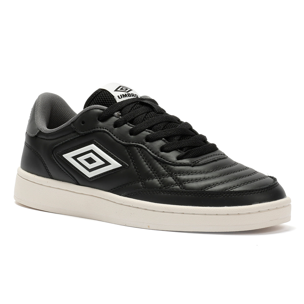 Umbro Clayton Leather Men's Black/Castlerock/White Sneakers