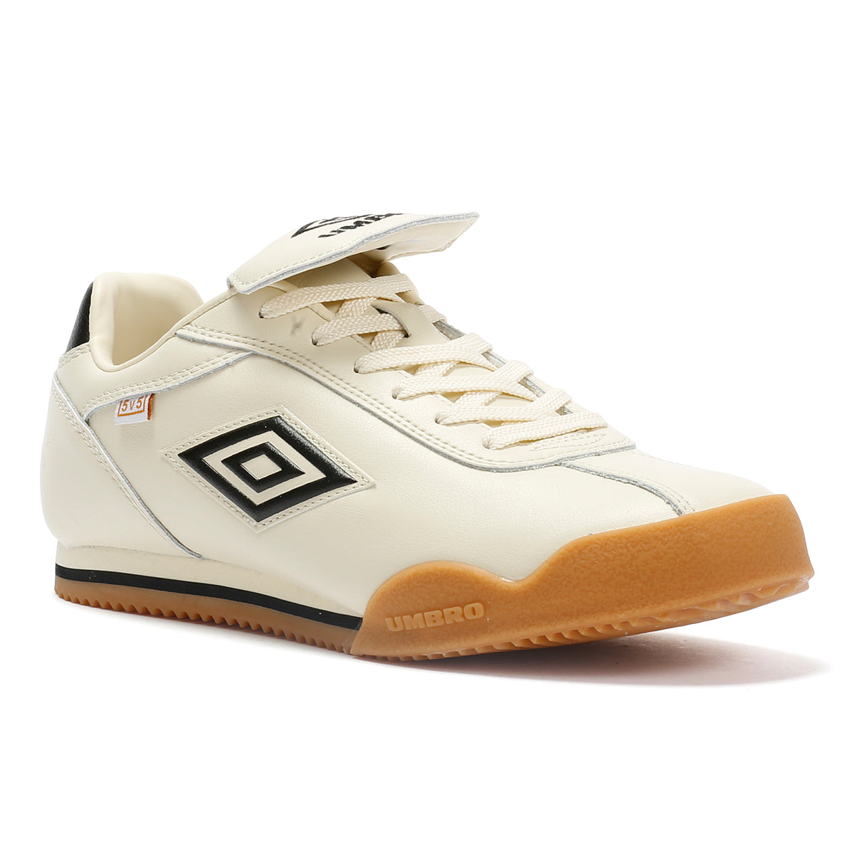 Umbro 5V5 Leather Antique White/Black Sneakers