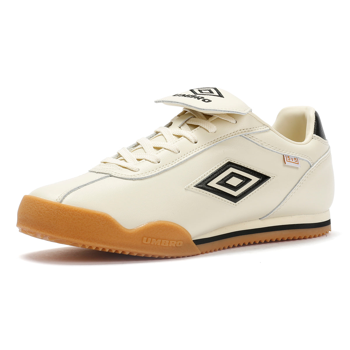 Umbro 5V5 Leather Antique White/Black Sneakers