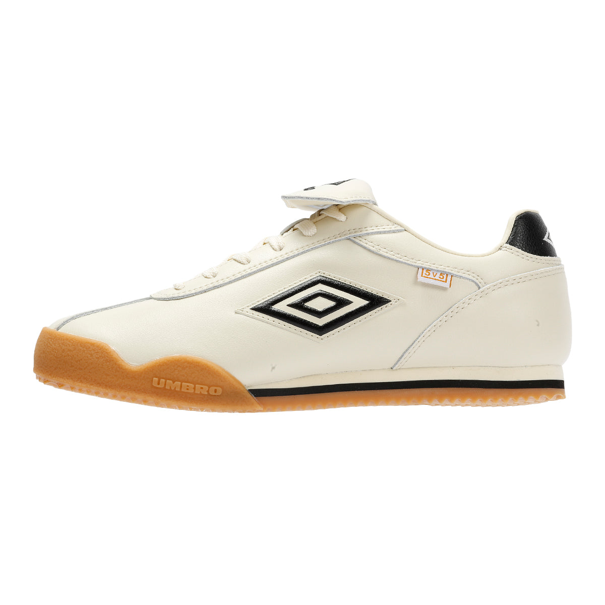 Umbro 5V5 Leather Antique White/Black Sneakers