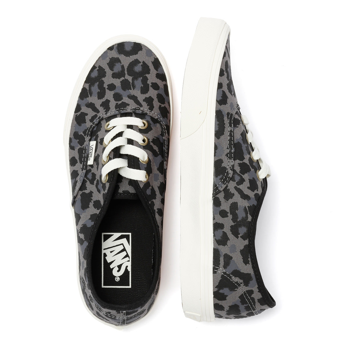 Vans Authentic Canvas Women's Leopard Black/Pewter Sneakers