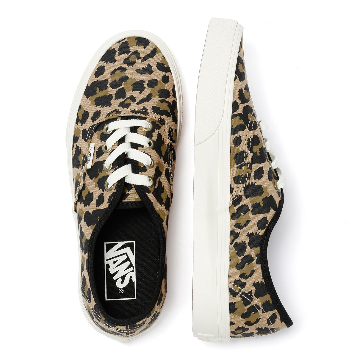 Vans Authentic Canvas Women's Leopard Black/Insense Sneakers